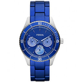 Horlogeband Fossil ES3035 Roestvrij staal (RVS) Blauw 18mm